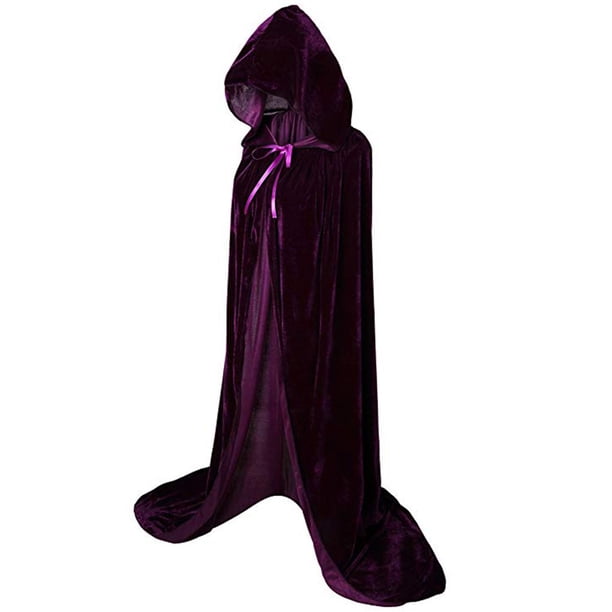 Disfraces de Halloween, mujeres, hombres, capa elegante, con capucha, bruja adulta, capas largas negras para fiestas navideñas, capas con capucha kenally JR0584-05B
