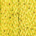 thumbnail image 1 of Ahgly Company Machine Washable Indoor Square Southwestern Yellow Country Area Rugs, 4' Square, 1 of 4