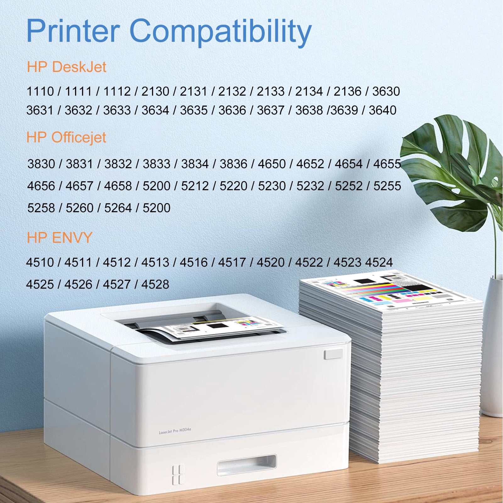 63XL Ink Cartridges Compatible for HP Printers Ink 63 Black and Tri-Color for HP 63XL Ink Cartridges Work for Officejet 4650 Envy 4520 Deskjet 1112,2-Pack