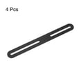 thumbnail image 3 of Unique Bargains Code d'Angle Ajustable, Lot de 4 215x24mm - Supports Évasés Droits en Acier Inoxydable (Noir), 3 of 5