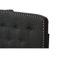 thumbnail image 3 of Baxton Studio Lucy Modern and Contemporary Dark Grey Fabric King Size Headboard,Wholesale Interiors, 3 of 7