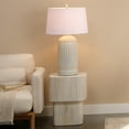 thumbnail image 2 of Jamie Young Notch Mango Wood Square Table White Bleach, 2 of 5