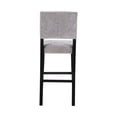 thumbnail image 5 of Linon Armond Upholstered Bar Stool, 30" Seat Height, Black Finish with Washed Velvet Dark Gray Fabric, 5 of 12