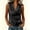 *Black, variant on Women's Cowl Neck Sleeveless Blouse,Casual Draped V Neck Loose Fit Tank Top Red,Women's Plus L