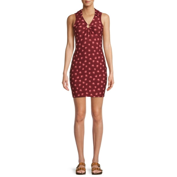No Boundaries Women S O Ring Bodycon Dress Walmart Com