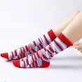thumbnail image 5 of GDREDA Chaussettes pour Femmes Imprimé Géométrique Chaussettes pour Hommes Femmes Chaussettes Imprimé Longues Nouveauté Funky Mignonnes Rouges, Taille Unique, 5 of 5