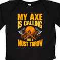 thumbnail image 4 of Inktastic Axe Throwing Funny Gift Boys or Girls Long Sleeve Baby Bodysuit, 4 of 5