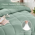 thumbnail image 2 of Cooling Comforter Queen Size, Down Alternative Duvet Insert with Corner Tabs, All Season Soft Quilted Bed Comforter, Lightweight Bedding for Women & Men, Sage Green, 2 of 6