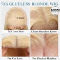 thumbnail image 3 of Peluca EAGERA Blonde Bob 613 de cabello humano de 16 cm con cierre de encaje HD, 3 of 6