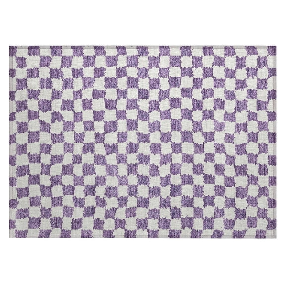 Dalyn Rugs Machine Washable Indoor/Outdoor Chantille Purple 1'8" x 2'6" Rug