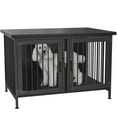 GDLF Double Dog Crate with Divider for 1 or 2 dogs, Indoor Kennel Cage