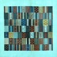 thumbnail image 1 of Ahgly Company Indoor Square Solid Light Blue Modern Area Rugs, 3' Square, 1 of 4