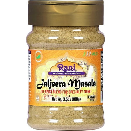 Rani Jal Jeera Masala (14-Spice blend for Spicy Indian Drink) 3oz (85g) PET Jar ~ All Natural | Vegan | No Colors | Gluten Friendly | NON-GMO | Kosher | Indian Origin