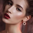 thumbnail image 4 of Stylish Rhinestone Earrings - Geometric Full Earrings for Modern Fashion Enthusiasts, 4 of 7
