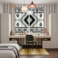 thumbnail image 6 of Curtains 84 Inches Long 2 Panels, Green Gray Boho Grommets Window Treatment Curtain, Southwestern Ethnic Abstract Geometric Thermal Curtains Drapes for Living Room/Bathroom, 6 of 9