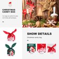 thumbnail image 5 of CIMAXIC christmas 100Pcs Christmas Rabbit Ear Gift Candy Bags Party Nougat Gift Packing Bags,8.66"X5.31"X5.31", 5 of 5