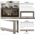thumbnail image 4 of Wulawindy Console Table for Entryway Hallway Sofa Table with Storage Drawers and Bottom Shelf, 4 of 7