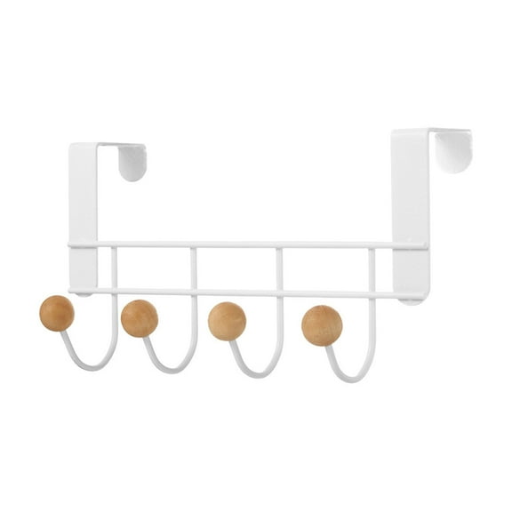 Clothes Hangers Over The Door Hooks Punch Frees Door Hook Clothes Hanger Door Cabinet Door Rack Clothes Hook Hanger Suitable For Kitchen Bedroom Living Room Study Bathroom Toilet And Office