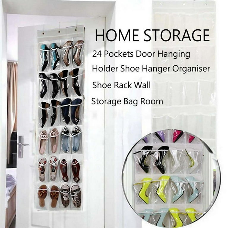 Yteseery Over The Door Shoe Organizer, Hanging Shoe Rack with Extra Large  Deep Pockets, Wall Shoe Storage for Closet and Narrow Door, Hanging Shoe