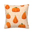 thumbnail image 1 of Square Throw Pillow Covers with Core, Cartoon Pumpkin Seaso Pillows for Sofa Beds, 18"x18", 1 of 9