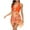 Orange, variant on OAVQHLG3B Tankini Bathing Suit for Womens Swimsuits Trendy Women Casual V Neck Halter Two Piece Swimsuit Beachwear Ruffle Top