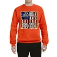 thumbnail image 3 of By His Blood We Are Healed Inspirational/Christian Unisex Crewneck Graphic Sweatshirt, Orange, X-Large, 3 of 5