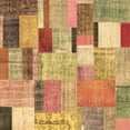thumbnail image 1 of Ahgly Company Indoor Square Patchwork Brown Transitional Area Rugs, 8' Square, 1 of 4