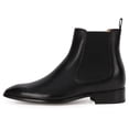 thumbnail image 5 of CMR CHAMARIPA Height Increasing Chelsea Boots Black Leather Tall Men Shoes High Heel Boots For Men 7CM / 2.76 Inches, 5 of 6