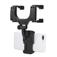 thumbnail image 4 of Car Rear View Mirror Phone Holder Suitable for Most Phones with Width 5-9cm, Adjustable Arm Clamp Car Phone Holder Rear View Mirror Mount Can Be Placed for GPS, 4 of 7