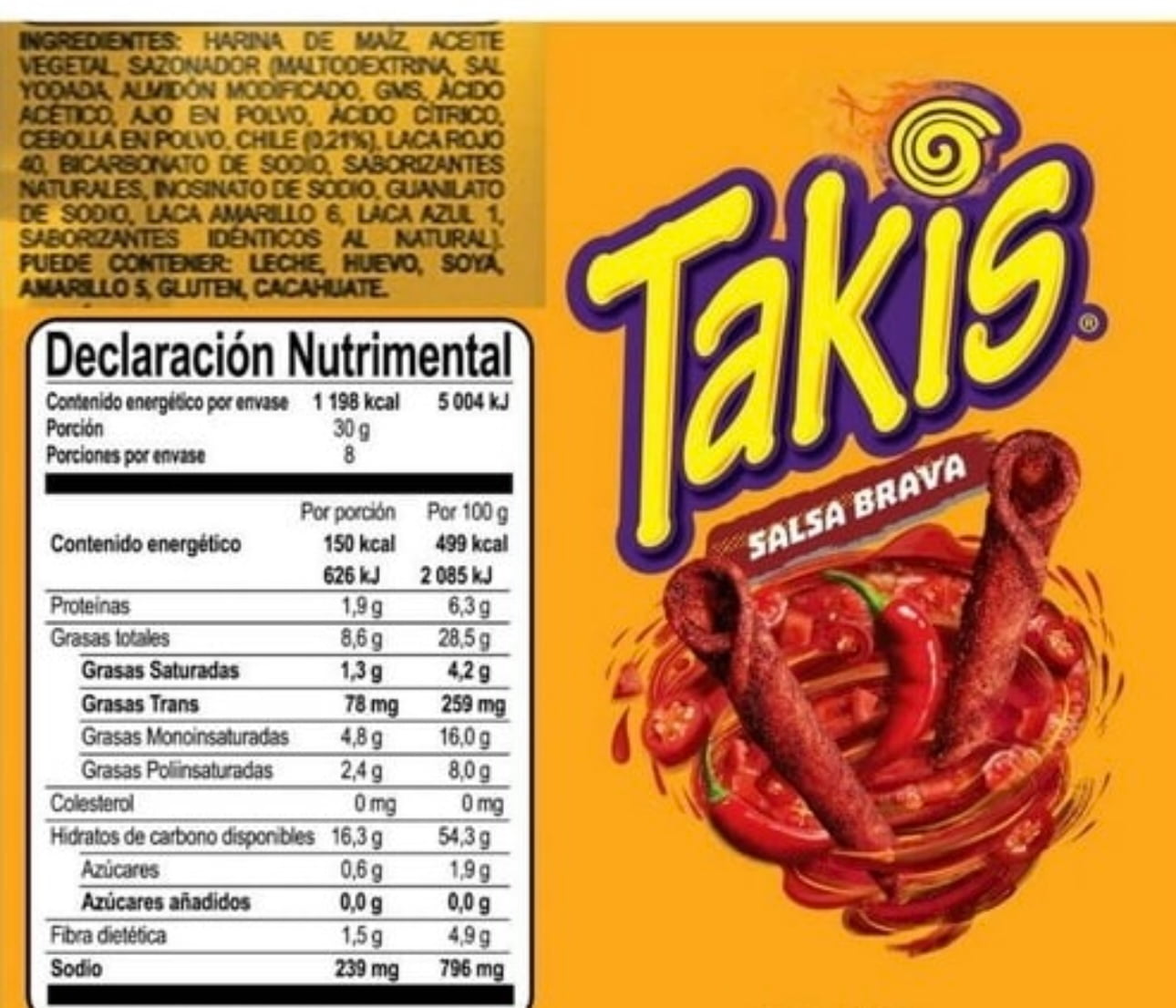 Takis Salsa Brava Barcel