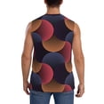 thumbnail image 4 of Fotbe Men's Circular Stripes Print Men's Sleeveless Muscle Tank Tops Casual T-Shirts for Gym Workout Beach-3X-Large, 4 of 8