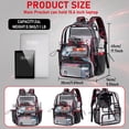 thumbnail image 3 of Mochila transparente CAMTOP Transparent Heavy Duty para la escuela, 3 of 9