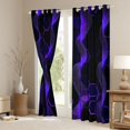 thumbnail image 3 of Castle Fairy Abstract Hexagon Honeycomb Blackout Curtains Set of 2 (52x84 Each) for Teens Boys Girls,Gradient Spiral Stripes Window Curtains,Futuristic Geometric Curtains and Drapes, 3 of 6