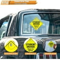 thumbnail image 3 of HAHADAXA 2 Pieces Student Driver Signs for Car, 5" by 5" New Driver Sign with Suction Cup for Car Window, Rookie Car Signs, Please Be Patient car New Student Driver, Yellow Sticker for Car, 3 of 7