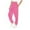 Pink, variant on Women's Corduroy Flare Pants Elastic Waist Bell Bottom Trousers 2025 Fall Pants