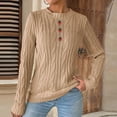 thumbnail image 2 of GUACER Pullover Sweaters for Women Strawberry Embroidered Cable Knit Cute Crewneck Long Sleeve Tops for Fall & Winter, 2 of 6