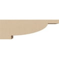 thumbnail image 3 of 2"W x 12"D x 4"H Thin Alpine Rough Cedar Woodgrain TimberThane Corbel, Primed Tan, 3 of 6