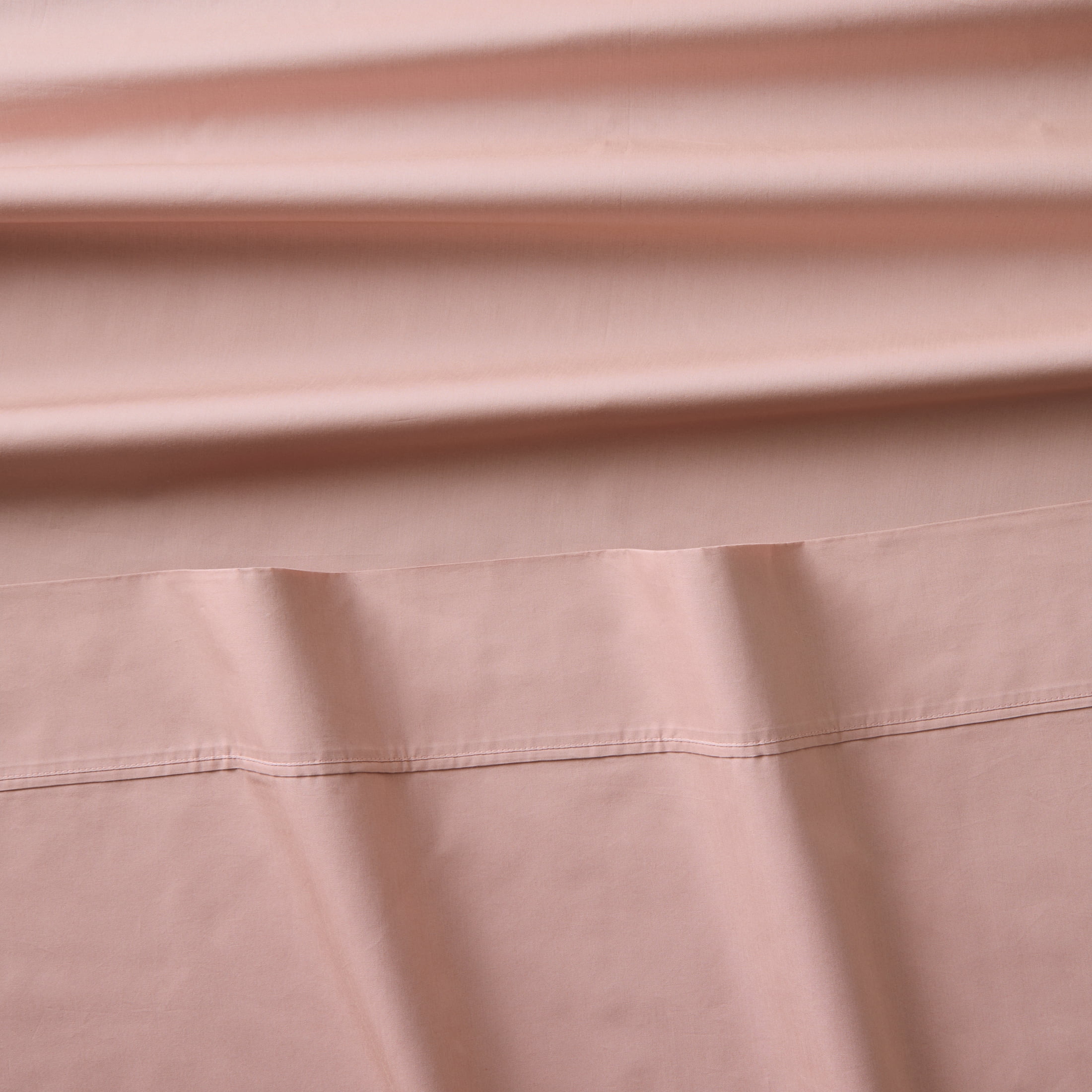 Better Homes & Gardens 300 Thread Count Cotton Percale 4-Piece Antique Blush Bed Sheet Set, Full