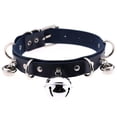thumbnail image 1 of Collier pour Animaux de Compagnie en Simili Cuir: Sangle de Cou de Chien de Sécurité pour Chat Robuste avec Cloche, 1 of 2