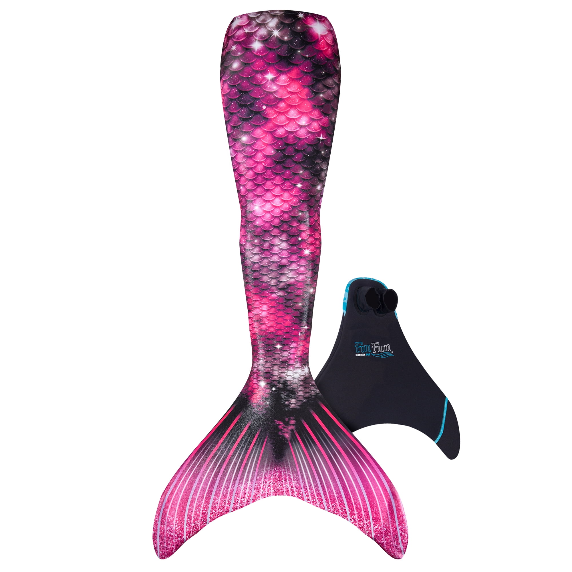 Child 12 Tiger Lily Reinforced Tips Fin Fun Mermaid Tail Only NO Monofin