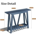 thumbnail image 2 of Farmhouse Wood Entryway Table, Console Table with Storage Behind Couch Sofa Table for Entry Way, Embossed Wood Grain Blue, 2 of 16