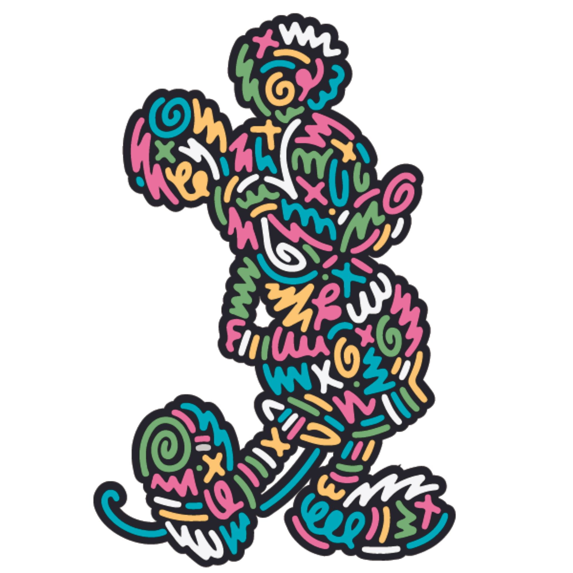 Mickey Mouse Walt Disney Cartoon Character Wall Art Vinyl Decors Sticker Design Decal Girl Boy