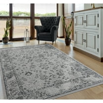 United Weavers Rasbora Arowana Traditional Bordered Accent Rug, Grey, 1'11" x 3'