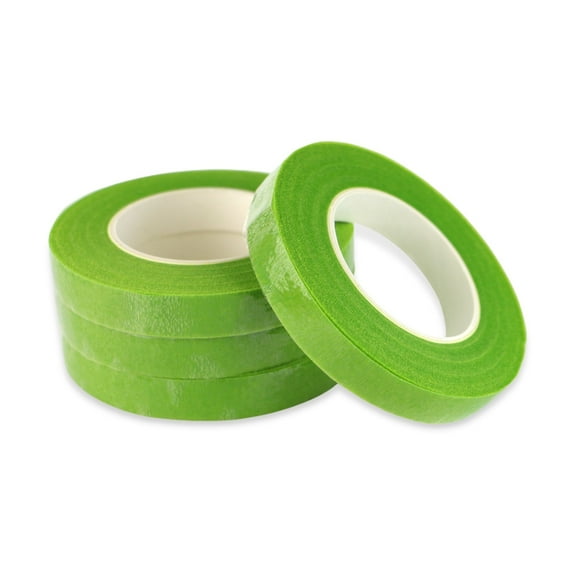 FindTape Flower / Bouquet Stem Wrapping Tape: 1/2 in. x 30 yds. (Green) 4-pack