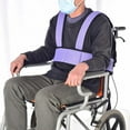 thumbnail image 4 of Arnés de sujeción para de silla de ruedas, correas de chaleco de protección contra caídas, correa de regazo suave para el pecho, Colcomx Cinturón de seguridad para silla de ruedas, 4 of 8