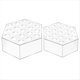 thumbnail image 1 of Florero Hexagonal de Acrílico de 2 Piezas, Florero de Acrílico Transparente para Decoración del Hogar, Mesa, Adornos Decorativos para Bodas, Oficinas y Fiestas, 1 of 5