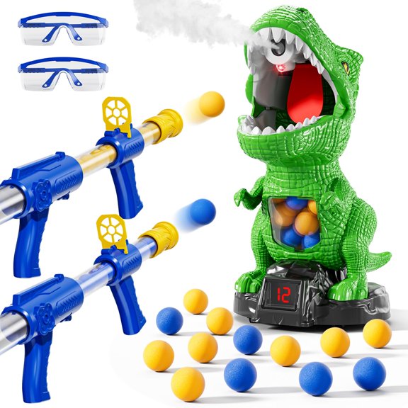 Juego de Tiro con Dinosaurio NIPLOOOW con 2 Lanzadores
