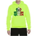 thumbnail image 2 of Wild Bobby Mexican Queen Latin Pride Unisex Graphic Hoodie Sweatshirt, Safety Green, 3X-Large, 2 of 5