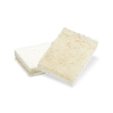 Full Circle Cleana Colada Scrubbing Sponges - Cellulose with Recycled Plastic & Coconut Husk, 2-pack