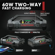 LOKITHOR JA400 1750A 12V Jump Starter with Air Compressor, 60W Two-Way Fast Charing, Lithium Car Battery Starter with 150PSI Digital Tire Inflator, Booster Pack (7LGas/5.5L Diesel Engines)